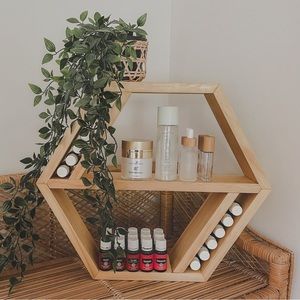 NWT Hexagon Essential Oil Shelf or Trinket Shelf